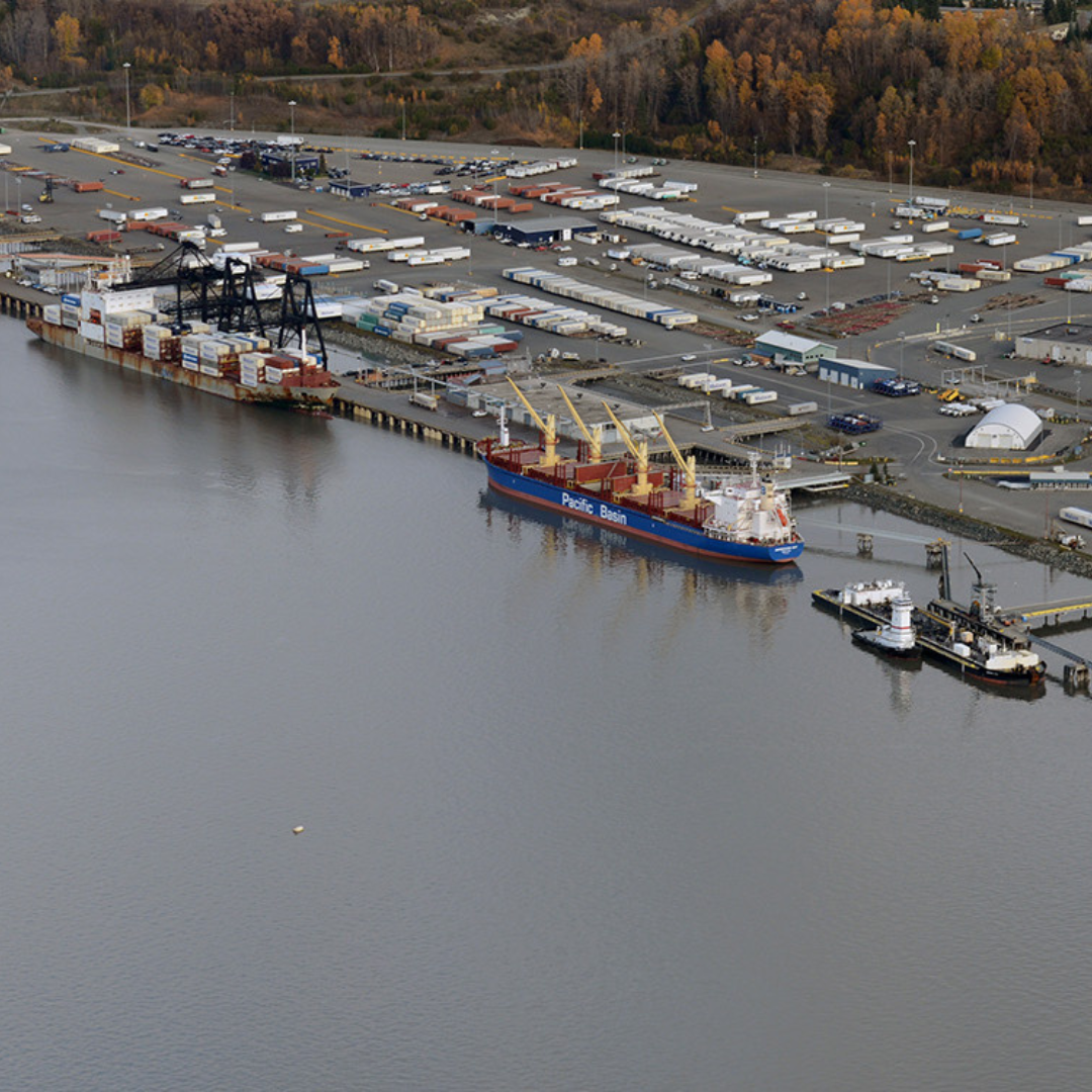 port of anchorage alaska arctic ice sheet